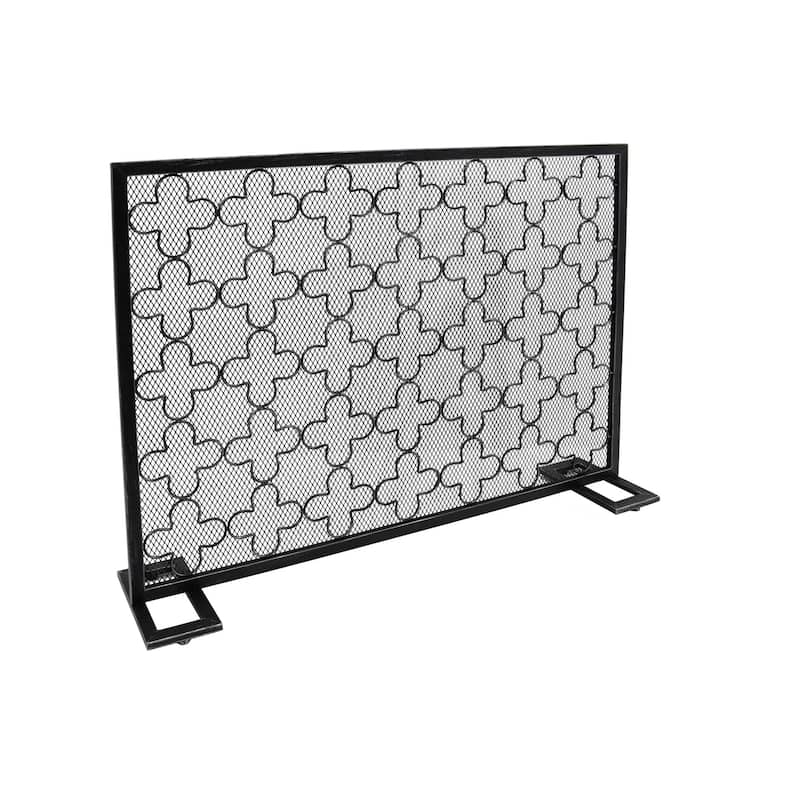 Alleghany Modern Single Panel Fireplace screen by Christopher Knight Home - N/A