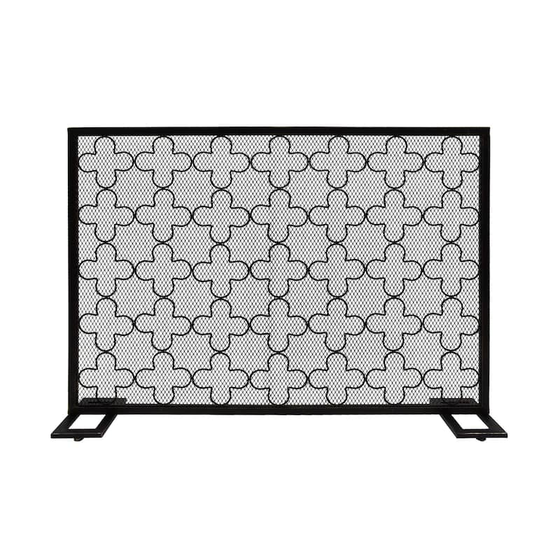 Alleghany Modern Single Panel Fireplace screen by Christopher Knight Home - N/A