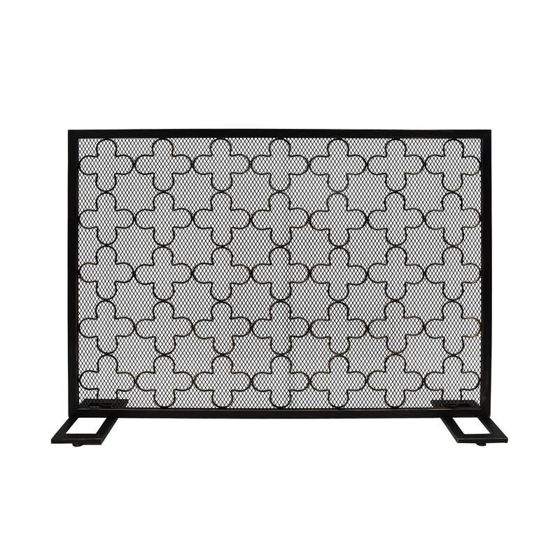 Alleghany Modern Single Panel Fireplace screen by Christopher Knight Home - N/A