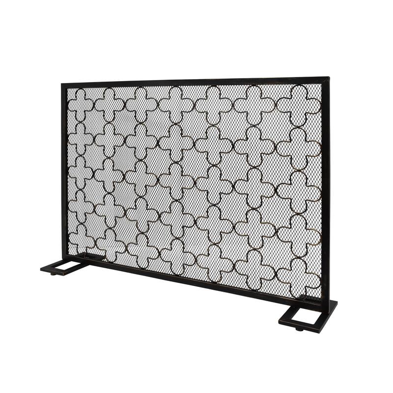 Alleghany Modern Single Panel Fireplace screen by Christopher Knight Home - N/A