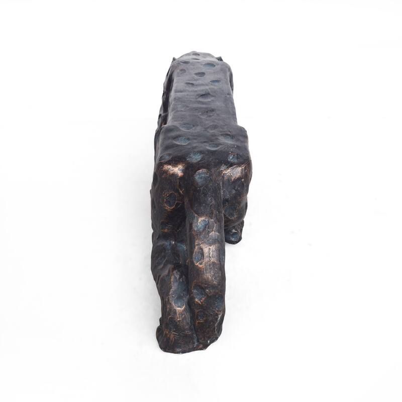 Glory Outdoor Leopard Shaped Concrete Bench by Christopher Knight Home
