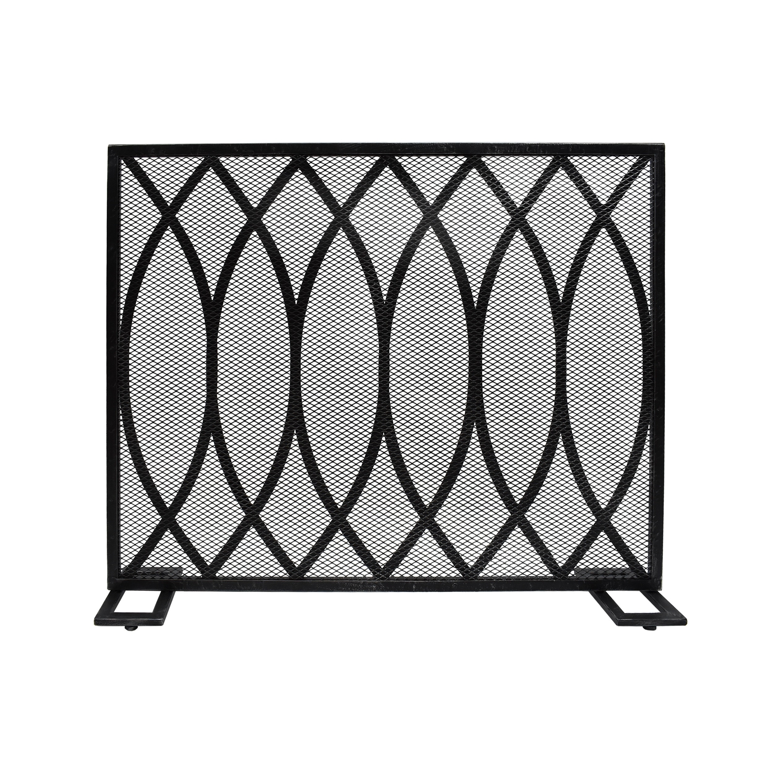 Buncombe Modern Single Panel Fireplace screen by Christopher Knight Home  30.75