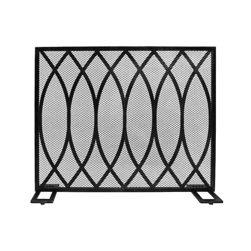 Buncombe Modern Single Panel Fireplace screen by Christopher Knight Home - 30.75" H x 41.00" W x 8.00" D