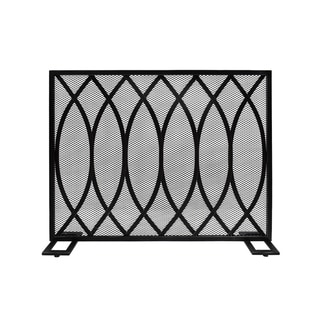 Buncombe Modern Single Panel Fireplace screen by Christopher Knight Home - 30.75" H x 41.00" W x 8.00" D