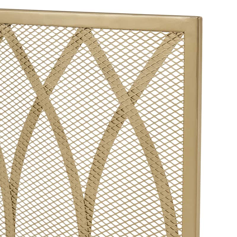 Buncombe Modern Single Panel Fireplace screen by Christopher Knight Home - 30.75" H x 41.00" W x 8.00" D