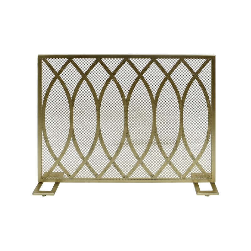 Buncombe Modern Single Panel Fireplace screen by Christopher Knight Home - 30.75" H x 41.00" W x 8.00" D