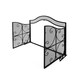 preview thumbnail 15 of 16, Pendleton Modern Three Panel Fireplace screen with Door by Christopher Knight Home