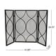 preview thumbnail 8 of 16, Pleasants Modern Three Panel Fireplace screen by Christopher Knight Home - 1.25W x 41.00L x 29.75H
