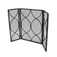 preview thumbnail 16 of 16, Pleasants Modern Three Panel Fireplace screen by Christopher Knight Home - 1.25W x 41.00L x 29.75H