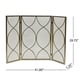 preview thumbnail 2 of 16, Pleasants Modern Three Panel Fireplace screen by Christopher Knight Home - 1.25W x 41.00L x 29.75H