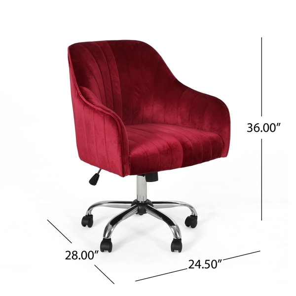 velvet office chair