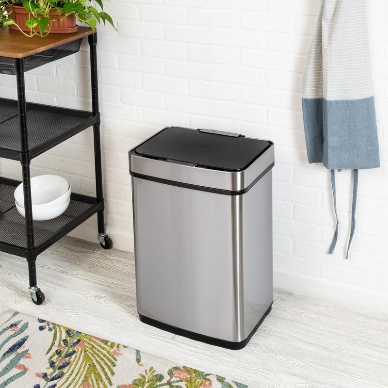 50-Lt. Tall Motion Sensor Trash Can