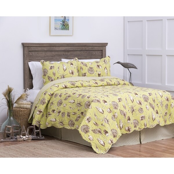 Calypso Shells Cotton Quilt Set. Opens flyout.