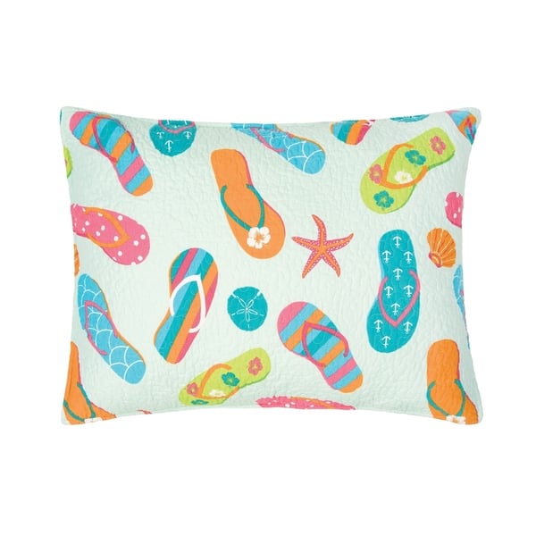 Shop Flip Flop Life Cotton Quilt Set Free Shipping Today