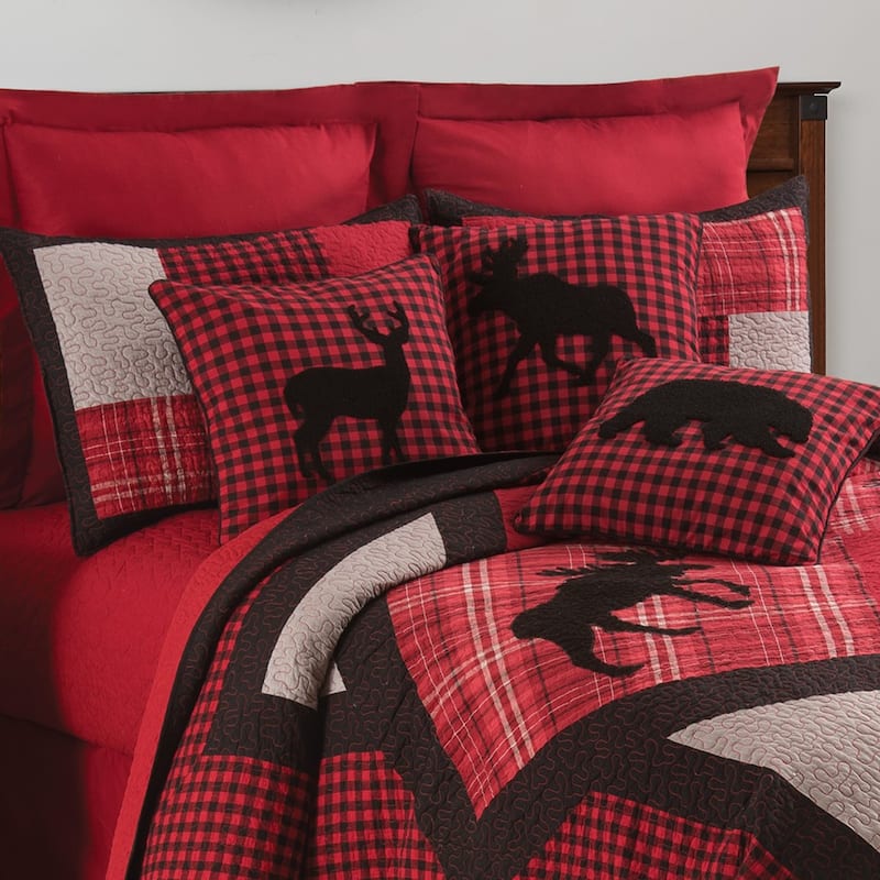 Russell Rustic Lodge Reversible Cotton Quilt Set