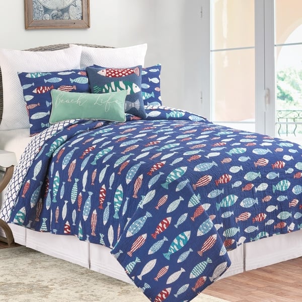 Blue Cotton Quilts and Bedspreads - Bed Bath & Beyond