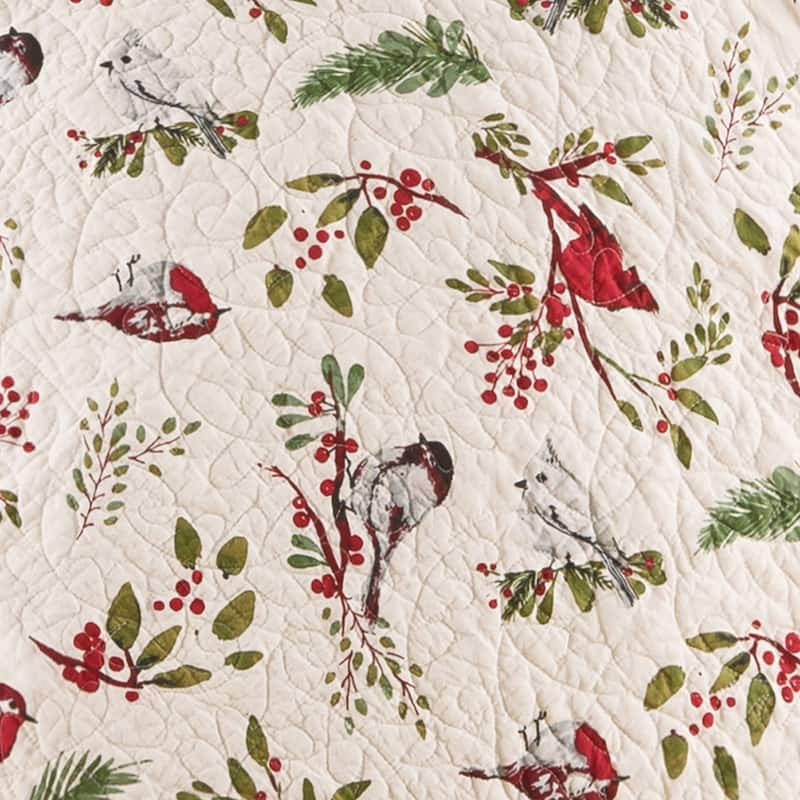 Sprig Birds Cotton Quilt Set