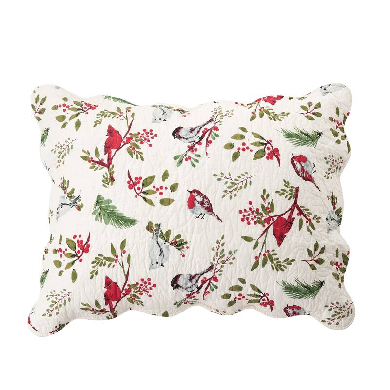 Sprig Birds Cotton Quilt Set