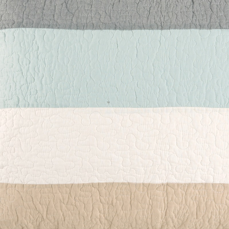 Driftwood Shores Coastal Cotton 3 Piece Quilt Set - Twin 2 Piece