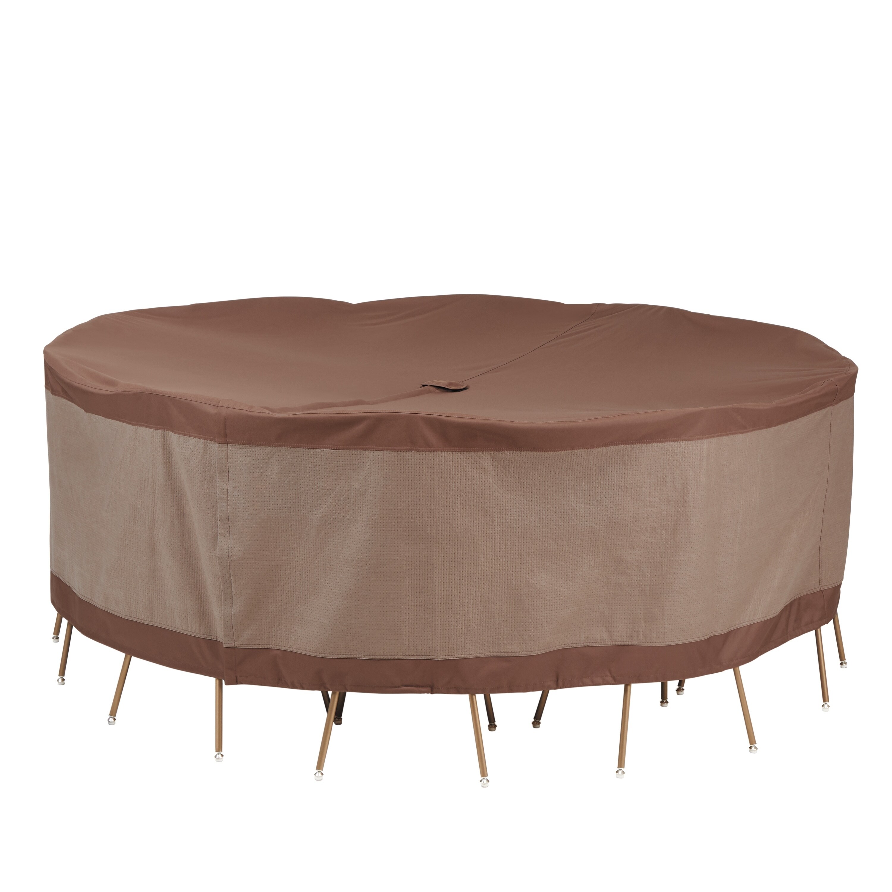 round patio table and chair cover with umbrella hole
