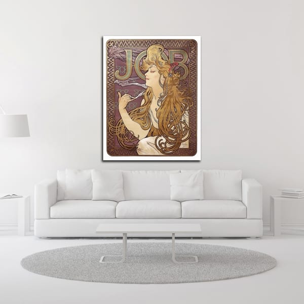 Job Cigarette Rolling Papers Advertisement, 1897 by Alphonse Mucha, Print  on Canvas, Ready to Hang - Bed Bath & Beyond
