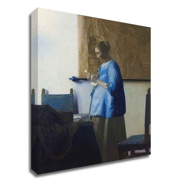 Woman Reading A Letter By Johannes Vermeer Print On Canvas Ready To   Woman Reading A Letter By Johannes Vermeer Print On Canvas Ready To Hang 8e0c530f 9b25 4032 B25c 86e2e2f2fc07 600 