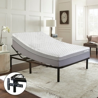 Broyhill Cube 14-inch Adjustable MicroTec Gel Memory Foam Mattress and ...