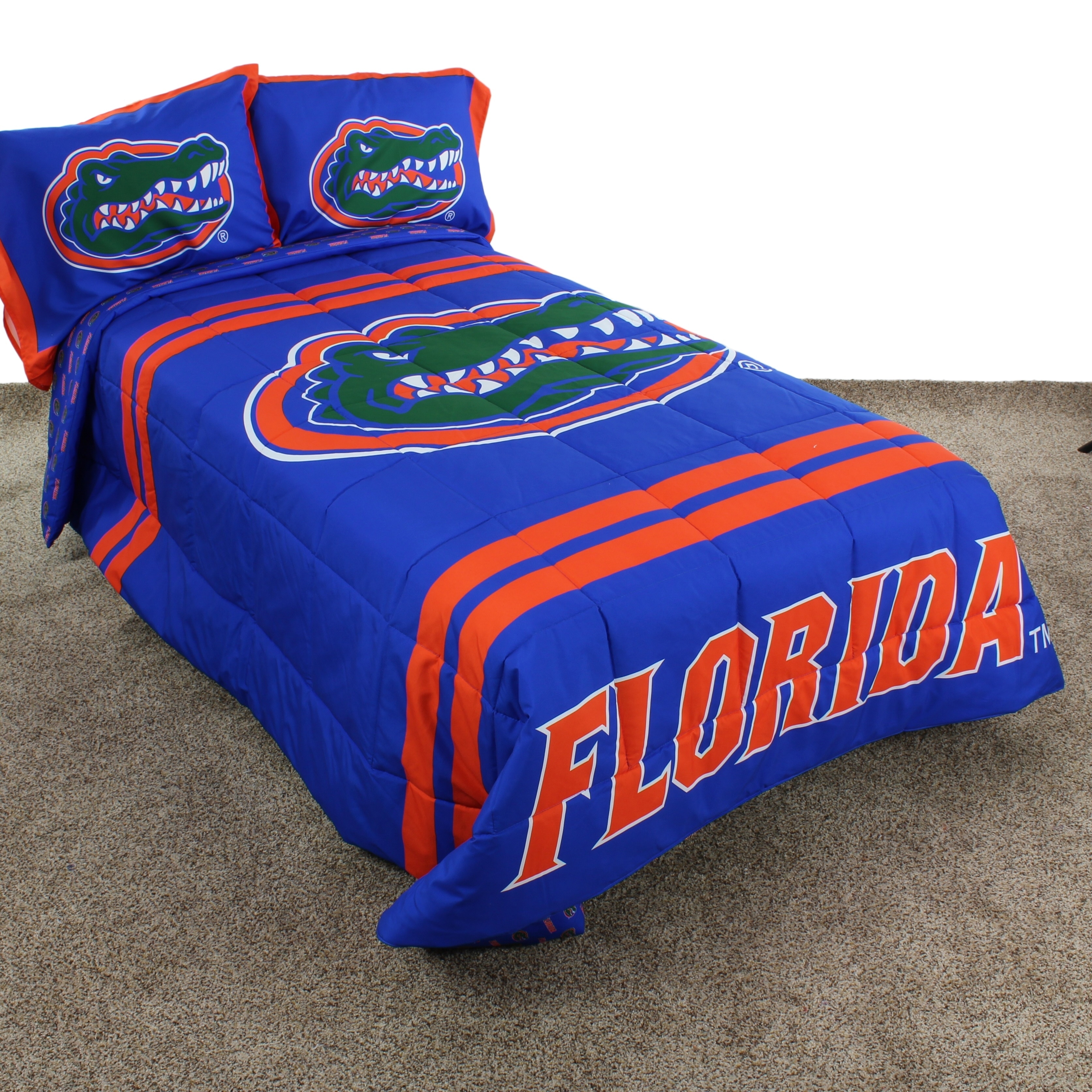 NEW! Florida Gators FULL Comforter /& Sheet Set NCAA 5 Piece Bedding