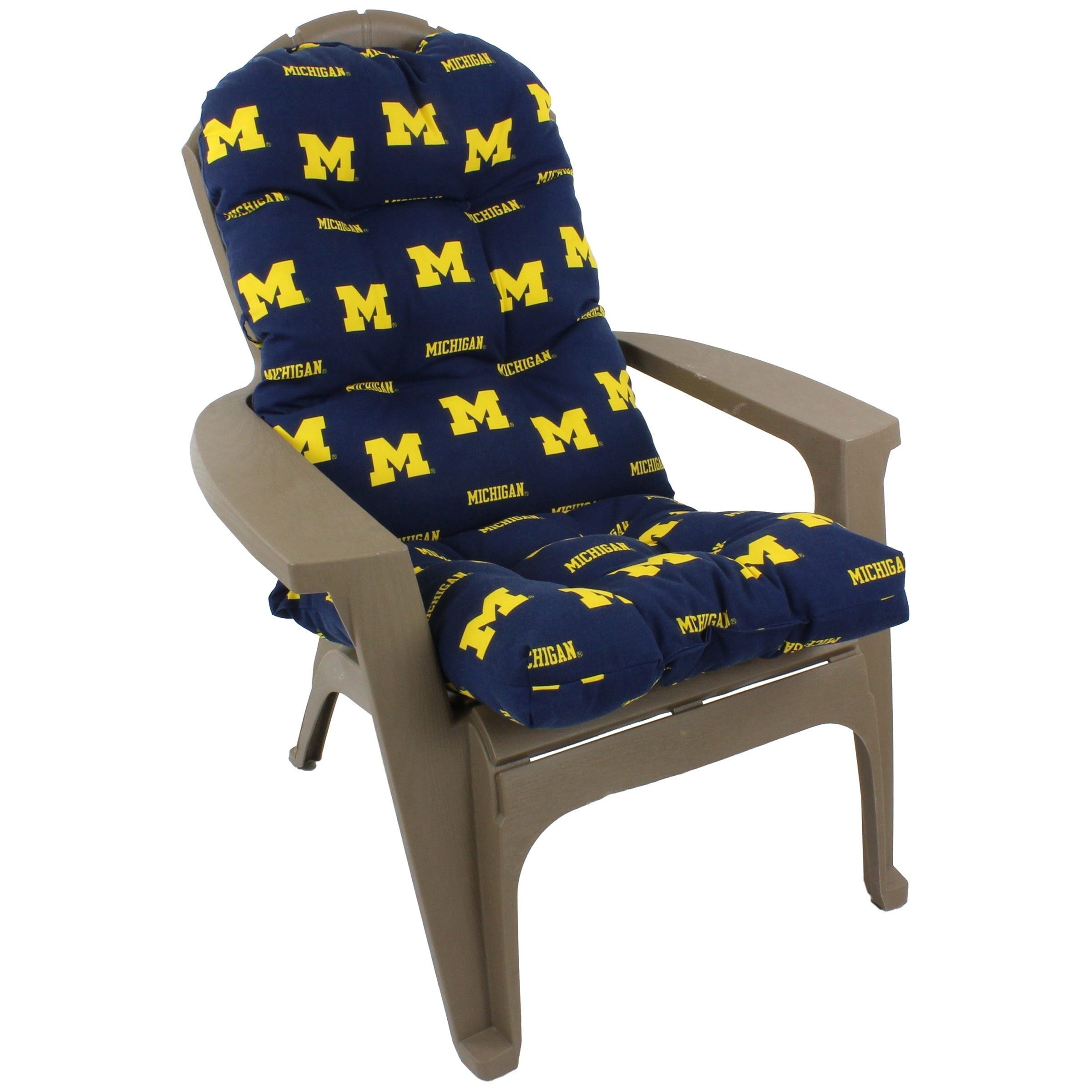 michigan wolverines adirondack chair cushion multi n/a