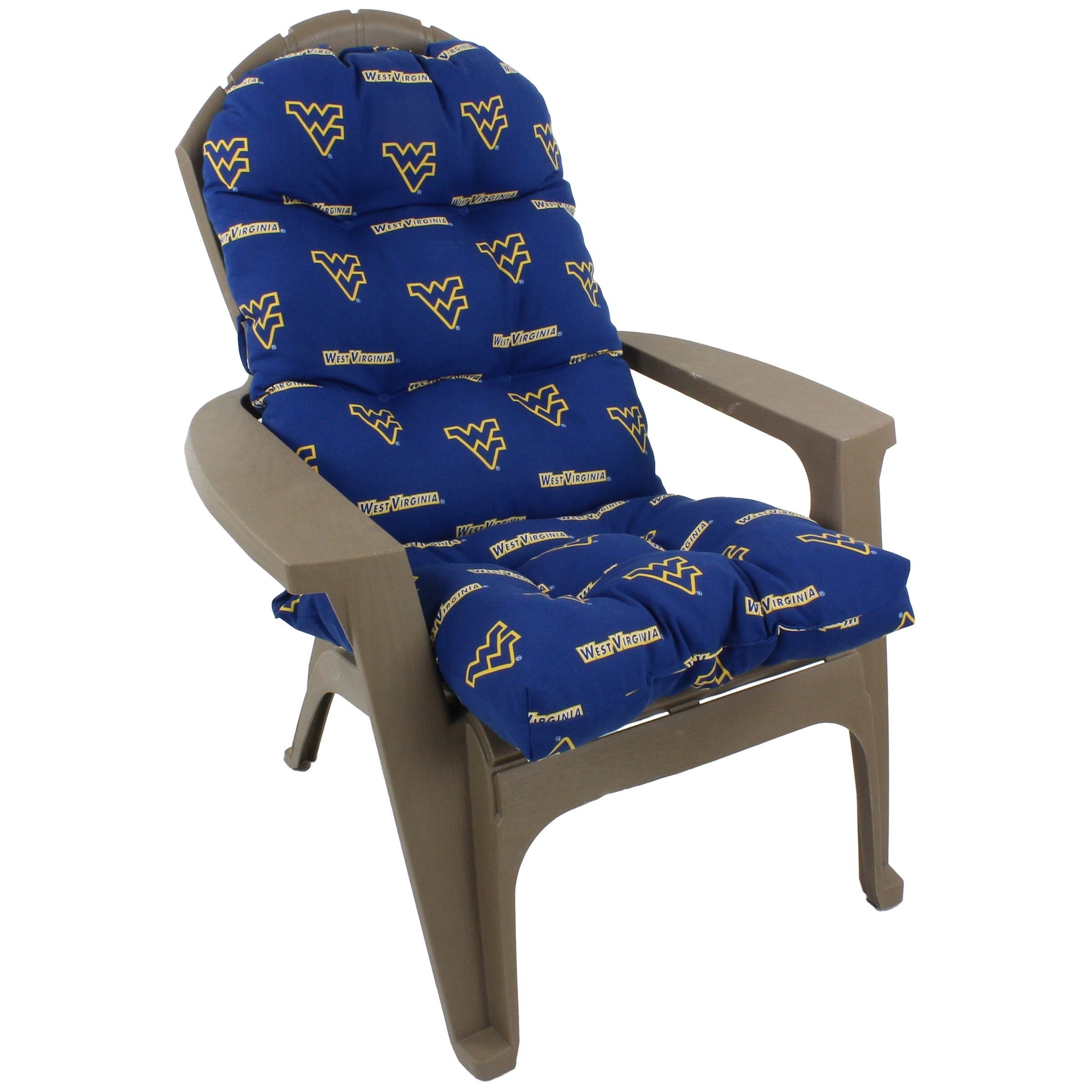 West Virginia Mountaineers Adirondack Chair Cushion Overstock 27587932