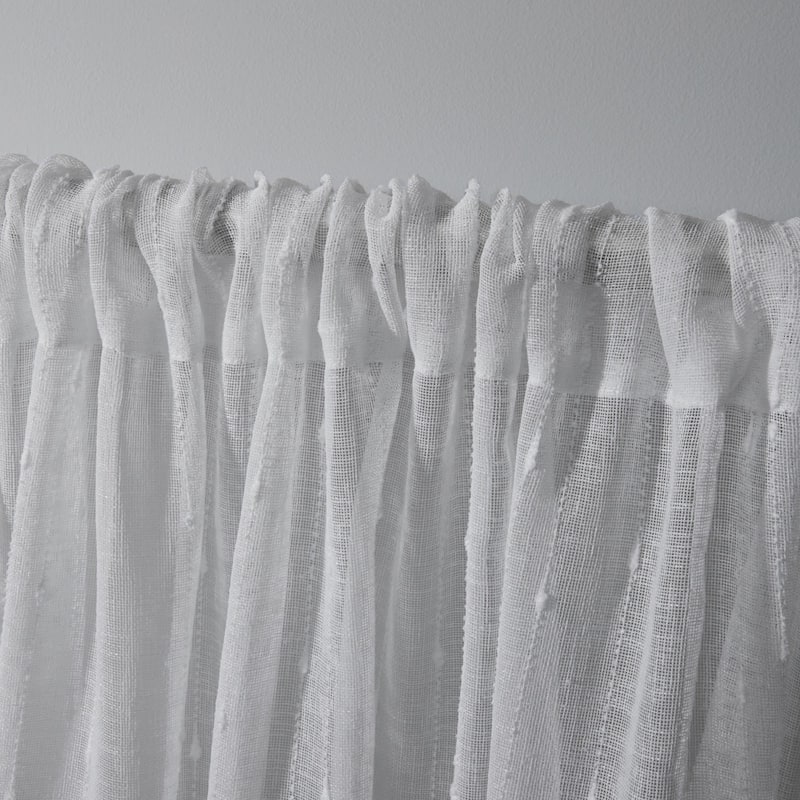 Copper Grove Svilengrad Sheer Rod Pocket Top Curtain Panel Pair