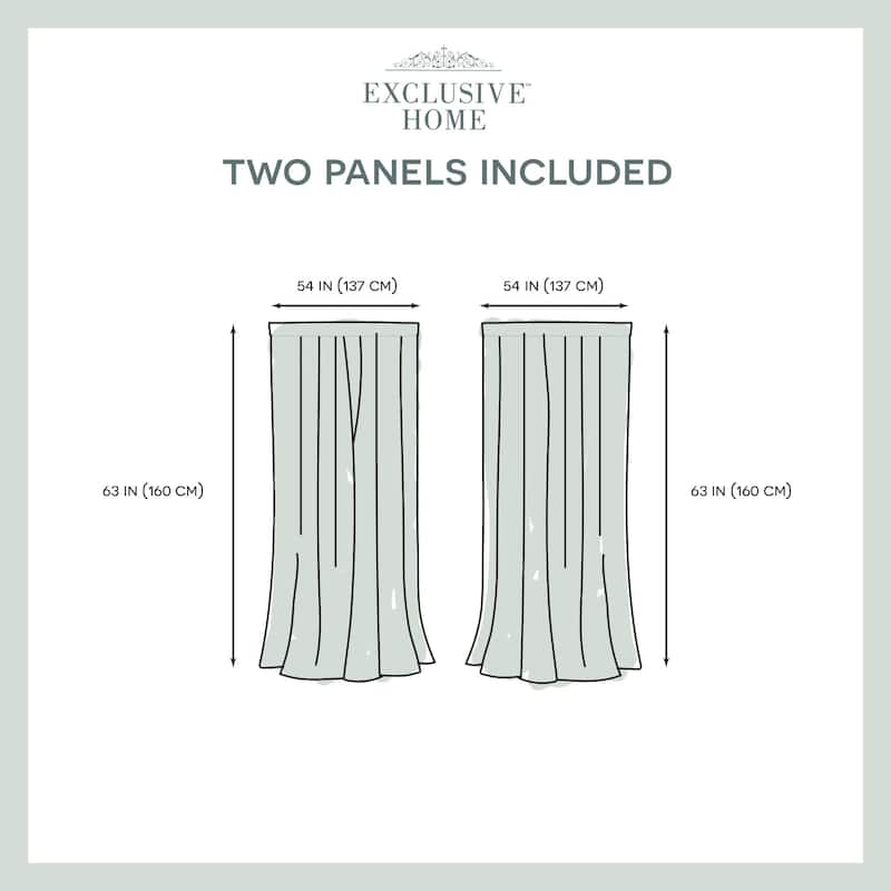 Copper Grove Svilengrad Sheer Rod Pocket Top Curtain Panel Pair