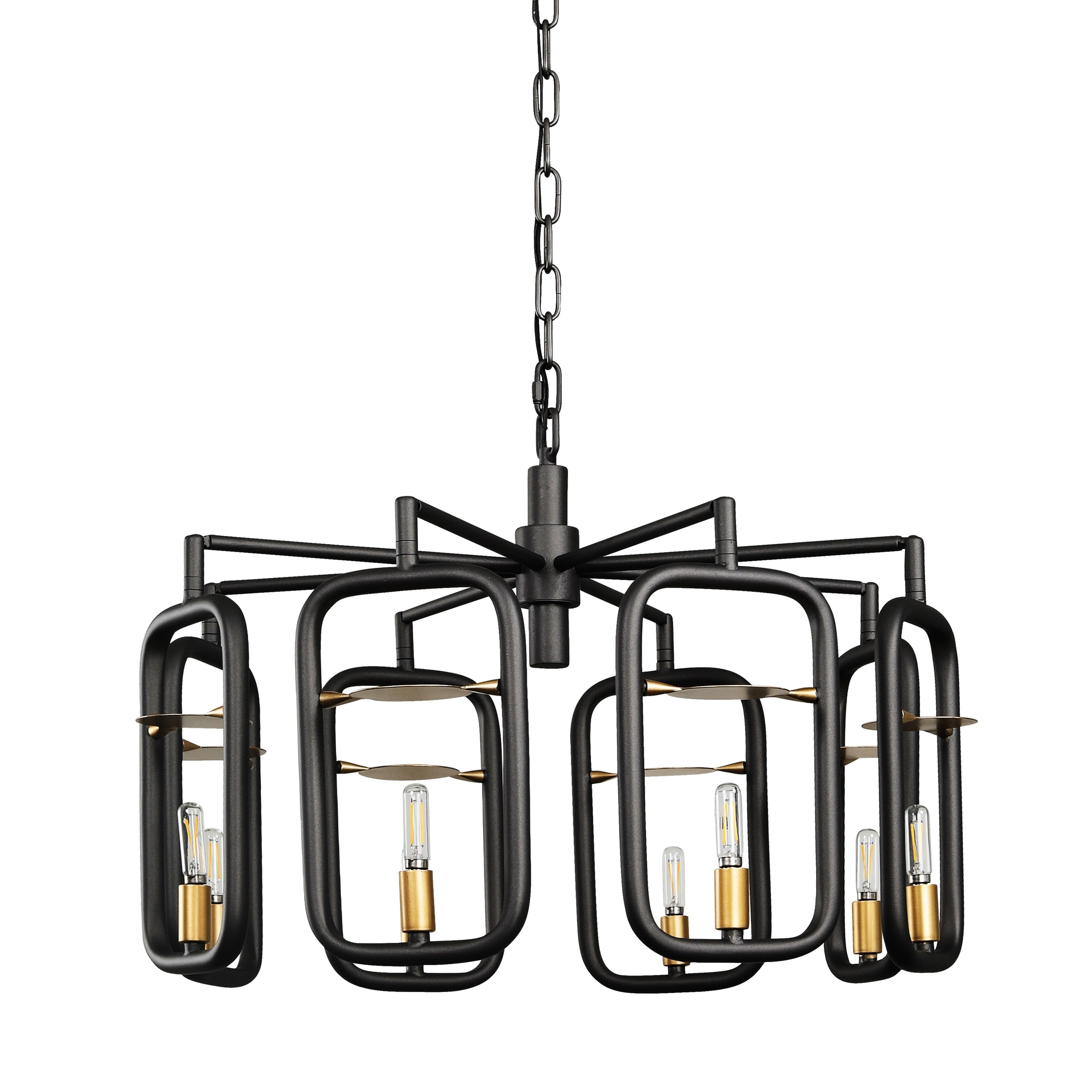 Varaluz Bar None 8-light Aged Gold and Rustic Bronze Chandelier - Chandeliers For Bedrooms by Overstock.com