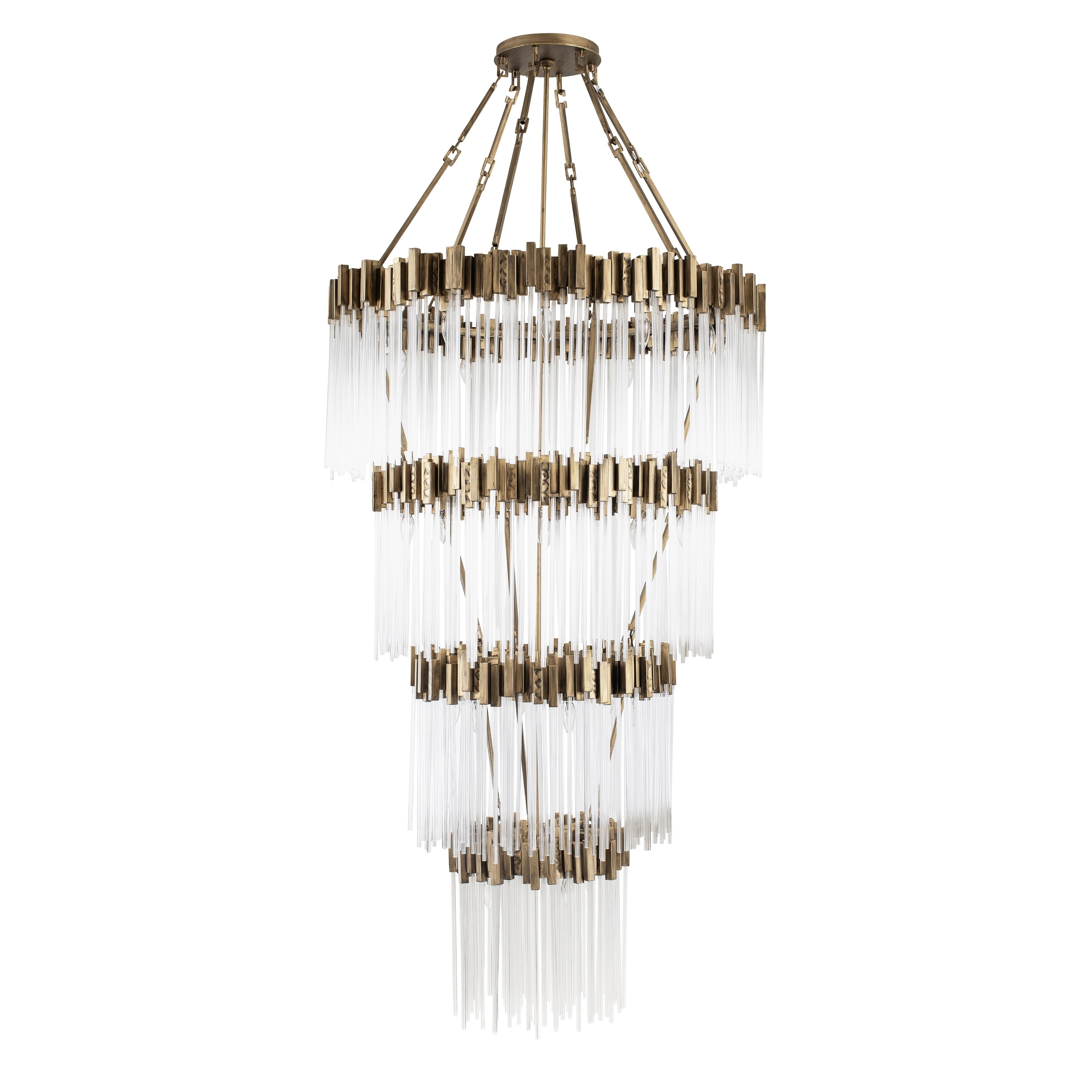 Varaluz Matrix 30-light Havana Gold 4-Tier Chandelier - Chandeliers For Bedrooms by Overstock.com