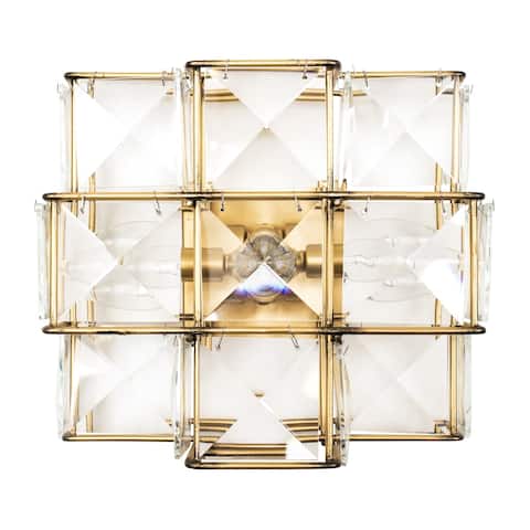 Cubic 3-light Calypso Gold Wall Sconce