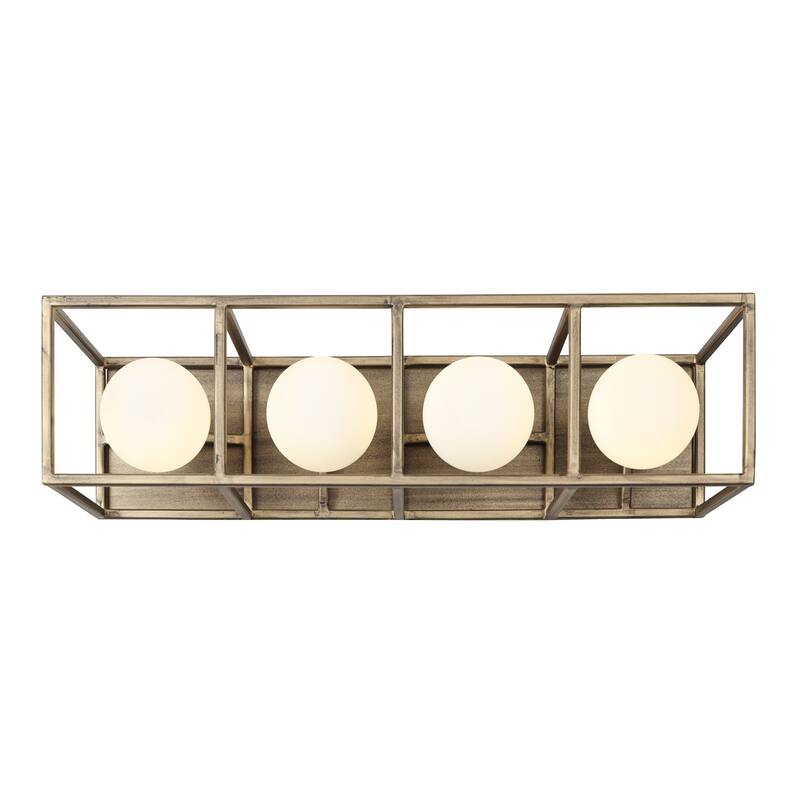 Plaza 4-light Havana Gold and Carbon Bath Light