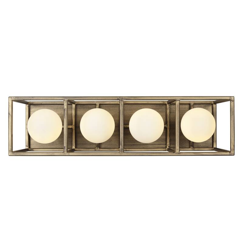 Plaza 4-light Havana Gold and Carbon Bath Light