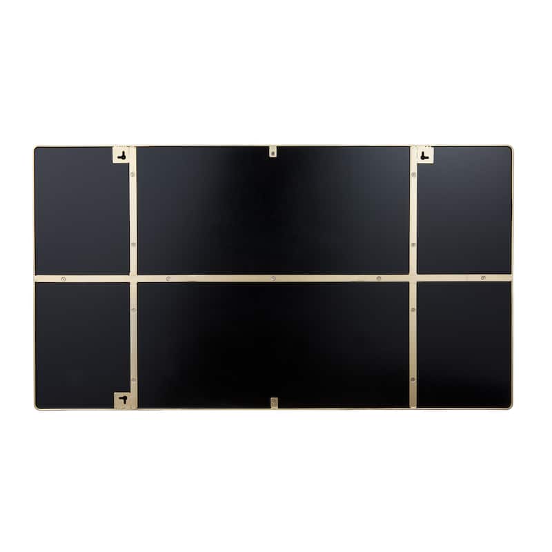 Kye Gold Rounded Rectangular Wall Mirror
