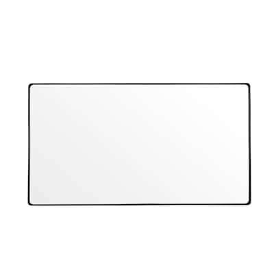 Kye Black Rounded Rectangular Wall Mirror
