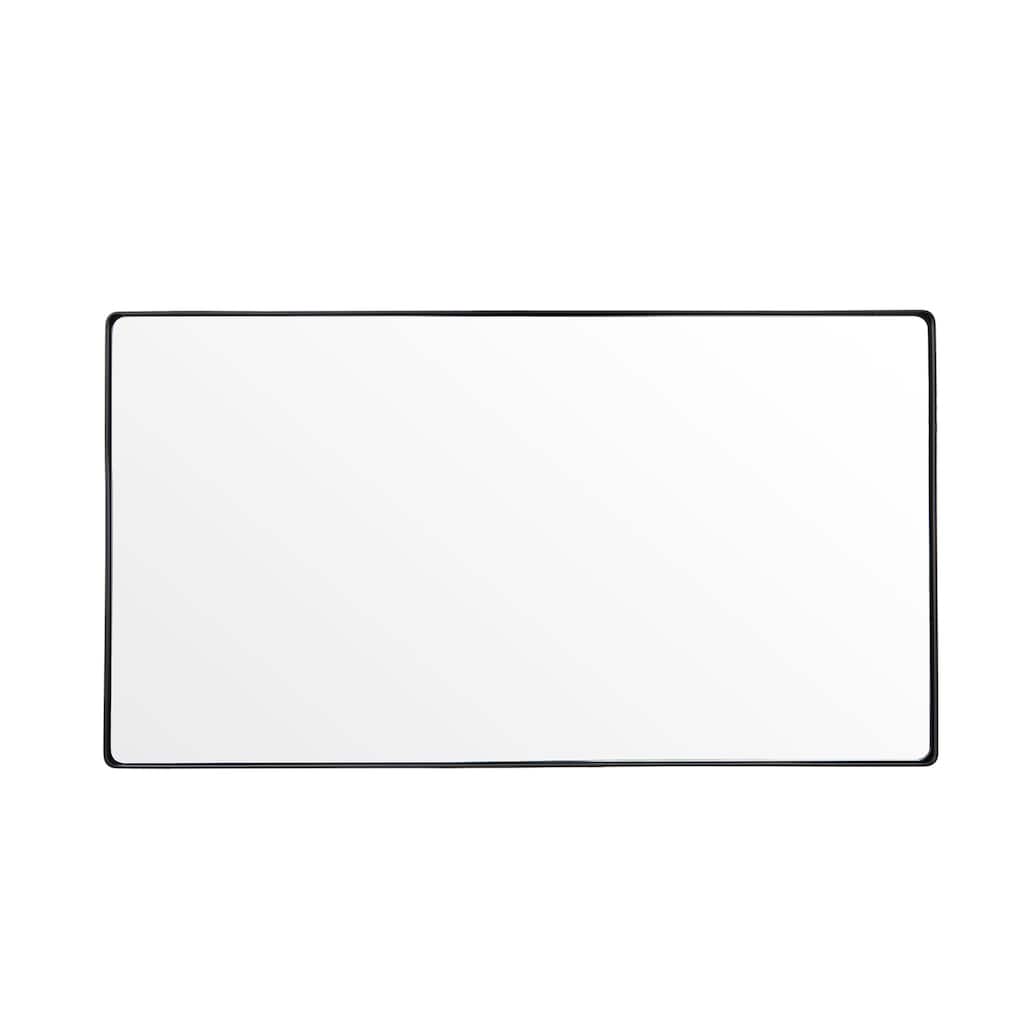 Kye Black Rounded Rectangular Wall Mirror