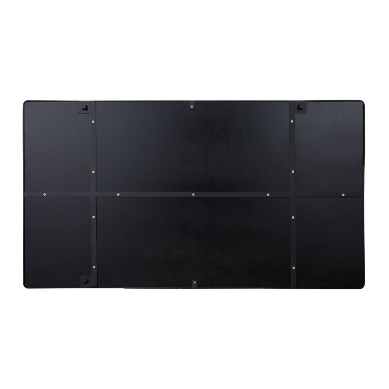 Kye Black Rounded Rectangular Wall Mirror