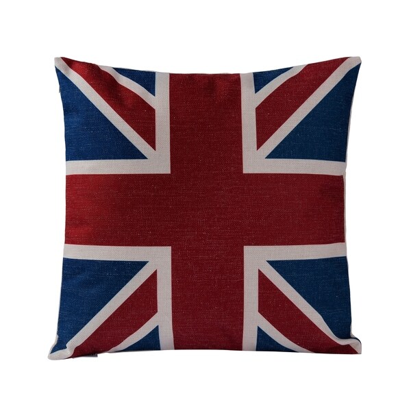 Union Jack Square Throw Pillow (Case Only)
