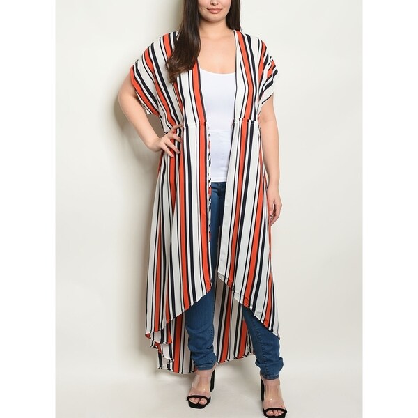 plus size maxi kimono