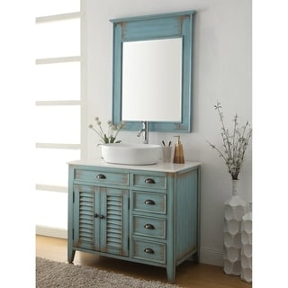 36" Benton Collection Abbeville Farmhouse Bath Vanity & Mirror