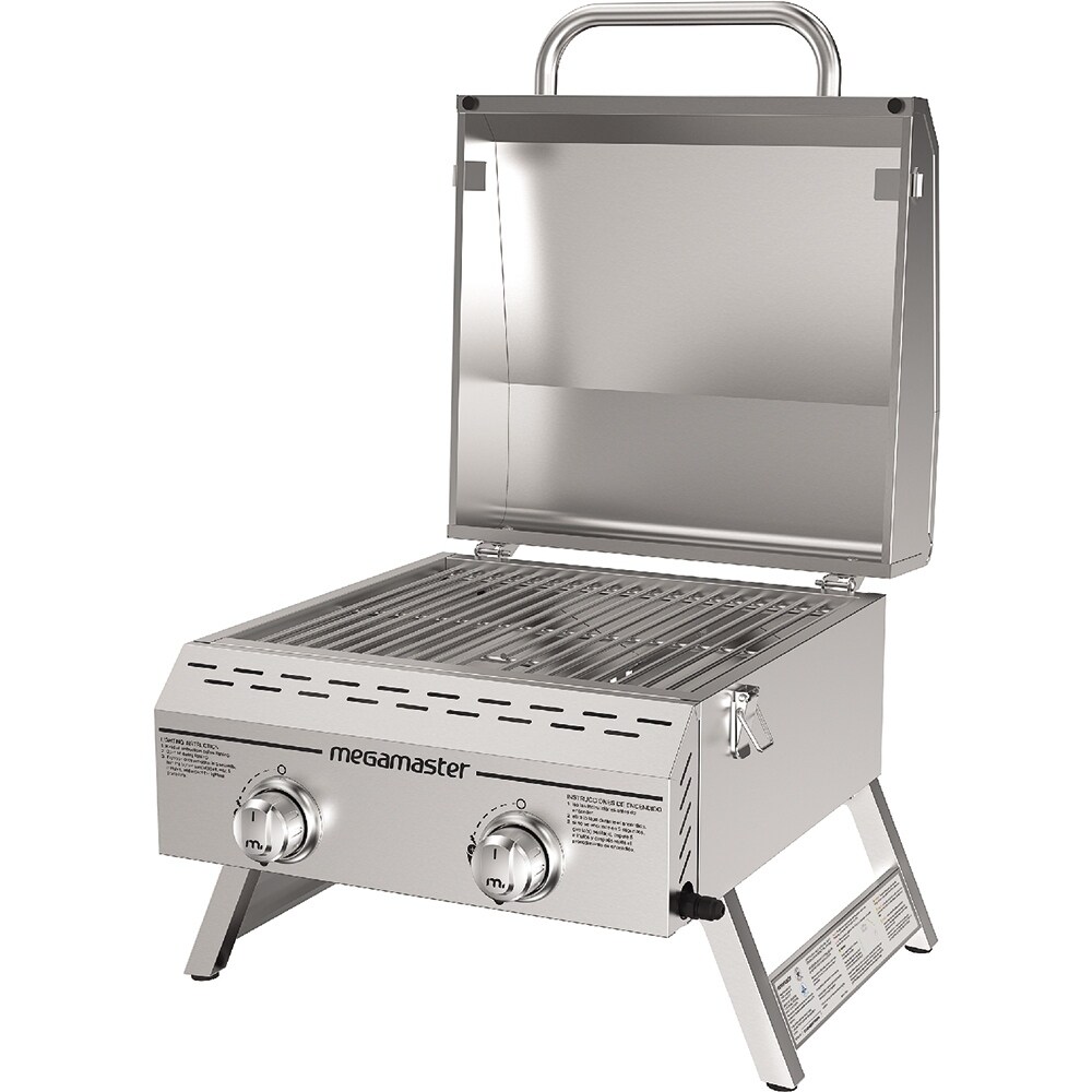 Megamaster 2Burner Stainless Steel Tabletop Gas Grill 8200033M