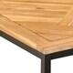preview thumbnail 8 of 8, Brosnan Black/ Natural Wood Outdoor Coffee Table by SEI Furniture