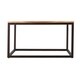 Havenside Home Brosnan Contemporary Black/ Natural Wood Outdoor Coffee Table - Thumbnail 3
