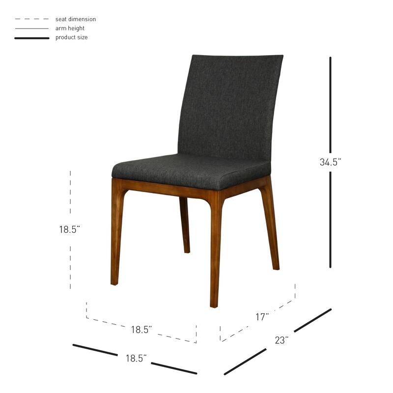 Gervin Recycled Leather Chair,Set of 2