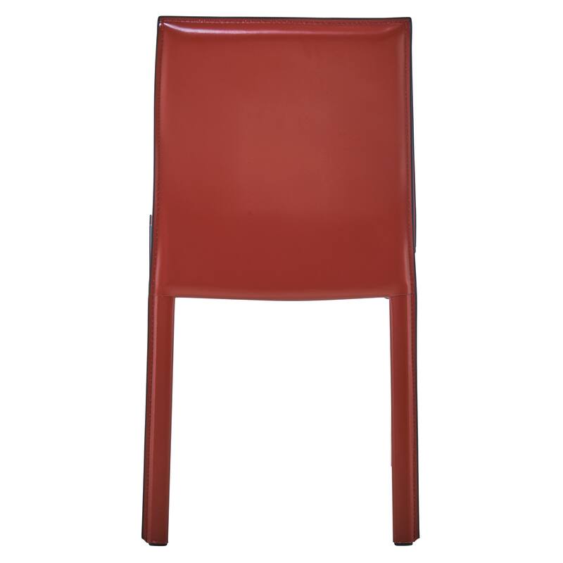 Gervin Recycled Leather Chair,Set of 2