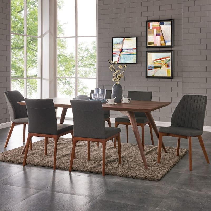 Gervin Recycled Leather Chair,Set of 2